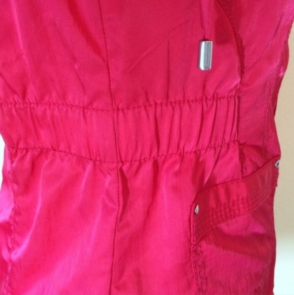 White House Black Market WHBM Pink Casual Full Zip Jacket Women's Size 2 EUC - Picture 4 of 9